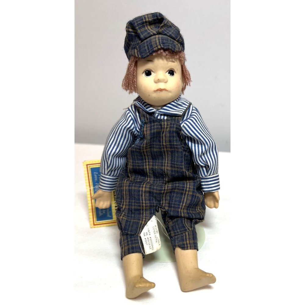 Collectible Americana Collection Hand Painted Porcelain Doll With Birth Cert.